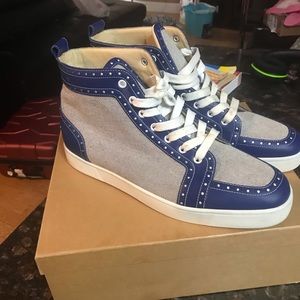 Christian Louboutin Fleuri Flat Calf sz 13